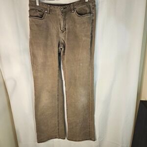 Christopher Blue Stretch Style Jeans Brown‎ Wash Denim Pants Casual Size 12
